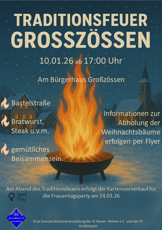 Traditionsfeuer Großzössen