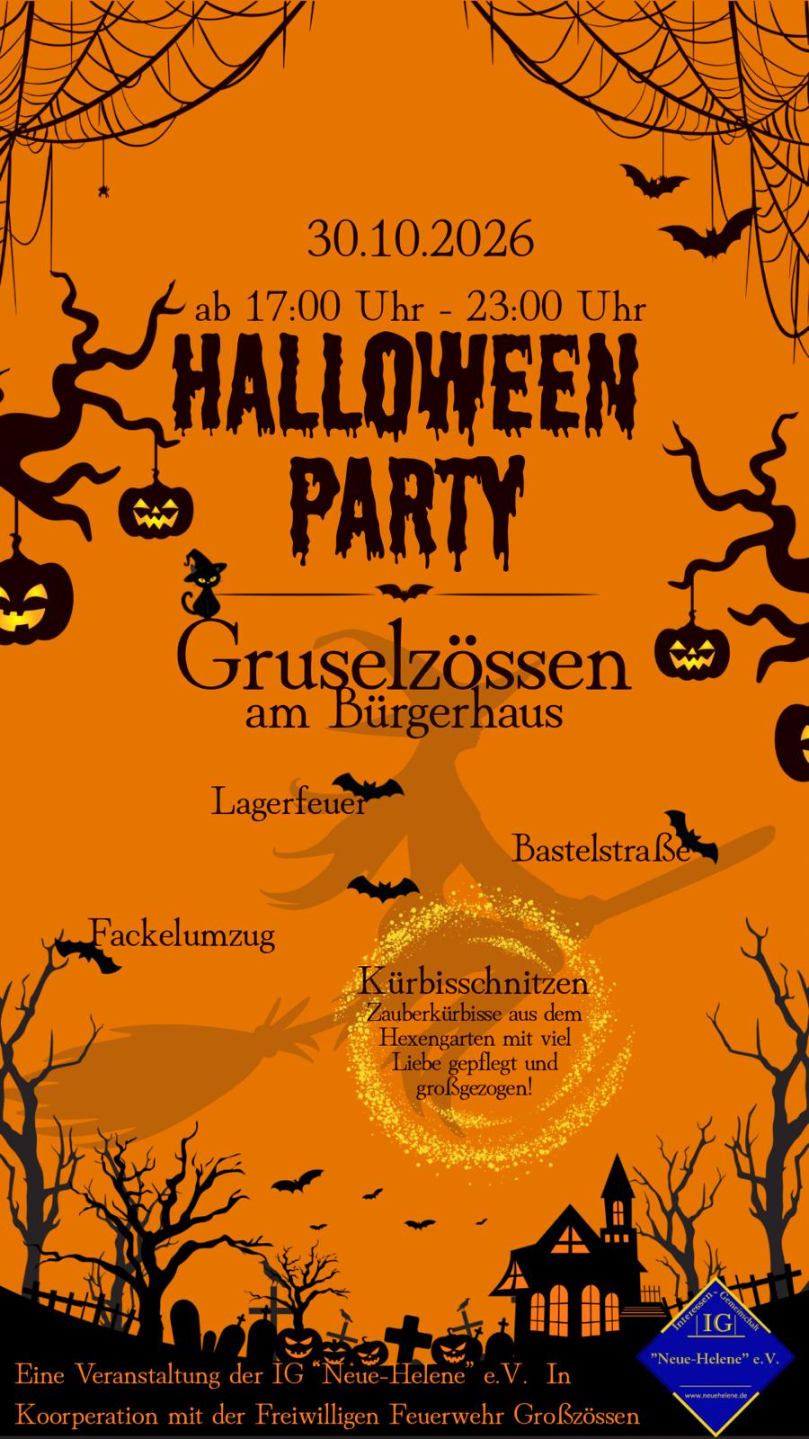 Gruselspaß in Großzössen – feiert Halloween mit!